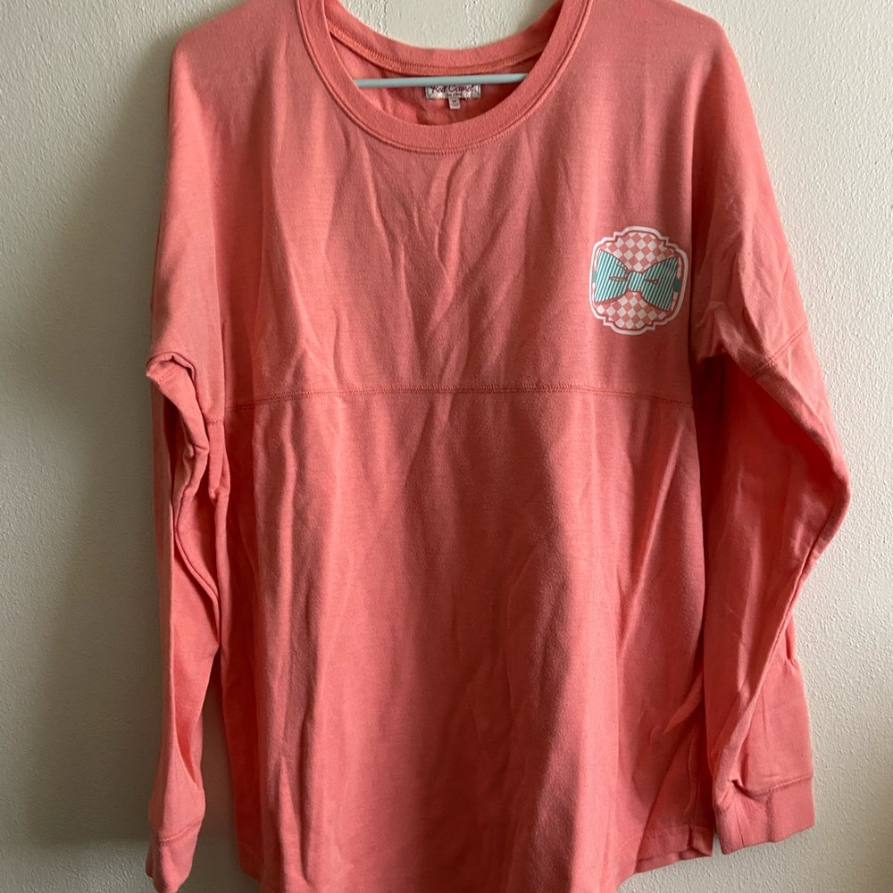 Red camel long sleeve tee